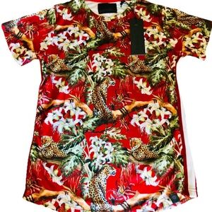 NWT SOUL STAR England LEOPARD Animal Print Top